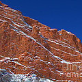 Fresh Snow on Rock Wall at Garden of the Gods